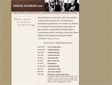 Tablet Screenshot of farooqkathwari.com